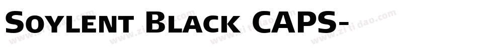 Soylent Black CAPS字体转换